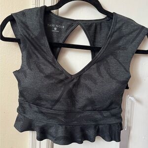 Tavi Noir Charcoal Palm Crop Top